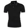 Men's Polos Style Plus Size Mens Polo Shirt Brands Solid Summer Men Turn-down Collar Short Sleeve Camiseta