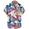 Casual shirts voor heren 2023 Hawaiiaans shirt zomerstrand korte mouw los ademende tops mode 5xl