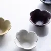 Plates Japanese Ceramic Creative Plum Shape Small Soy Sauce Dish Restaurant Vinegar Household Seasoning Fruit Plate Tableware