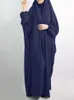 Ethnische Kleidung Eid Mubarak Muslimische Frauen Turban Kleid Gebet Jilbab Abaya Lange Khimar Volle Abdeckung Ramadan Abayas Islamisch