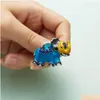 Pinnen broches mode sieraden cartoon olifant broche rhinestone colorf glazuur drop levering dhack