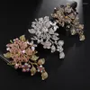 Brooches Men Women Luxury Exquisite Crystal Zircon Elegant High End Peacock Brooch Banquet Dress Accessories Charm Jewelry Gift