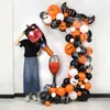 Party Decoration 1Set Halloween Balloons Arch Black Orange Ghost Helium Globos Balloon Garland för 2023 DIY Bakgrund