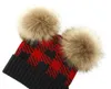 Berets Baby Children Beanie Hat Autumn Winter Stretchy Cotton Toddler Cap Double Fur Ball Top Boys Girls Spring Warm Solid Striated