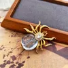 Broschen Spinne Insekt Pins Strass Glas Schmuck Persönlichkeit Für Frauen Dekoration