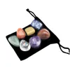 Stone Irregar Seven Chakra Energy Combination Set Natural Healing Crystal Gemstone Ornament Decoration Gifts Bag For Children Drop Dhbyu