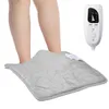 Carpets Winter Electric Heated Foot Warmer Washable Soft Flannel Household Feet Heating Pad