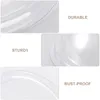 Kitchen Storage 1Pc Acrylic Round Food Cover Durable Tent Insulation Lid For Home Bread Dessert Dish Transparent (8-inch