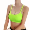 Yoga outfit sportbh för fitness som kör gym jogging kvinnor dam atletisk solid wrap bröstband väst toppar jersey c1140