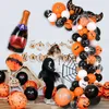 Party Decoration 1set Halloween Ballonnen Arch Black Orange Ghost Helium Globos Ballon Garland voor 2023 DIY Achtergrond