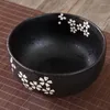 Bowls Japanese Style Rice Instant Noodle Bowl With Lid Spoon And Chopstick Kitchen Tableware Ceramic Salad Soup Container