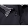 남성 캐주얼 셔츠 VISADA JAUNA 면 100% 더블 칼라 기능 셔츠 남성 캐주얼 셔츠 긴팔 캐주얼 슬림핏 남성 셔츠 N5133 230114