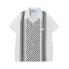23SS المصمم الفاخر قميص رجال أزياء الاتجاهات الرجال القصير الأكمام العلامة التجارية الربيع بدلة التنحيف الربيع