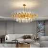 Chandeliers Luxury LED Crystal Chandelier Gold Modern Ceiling Hanging Lamp For Bedroom Kitchen Dining Living Pendant Lights Fixtures