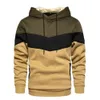 Heren Hoodies Sweatshirts Mens Fleece Sweater Panel Hoodie Casual Sports Sweater Jacket 230114