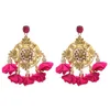 Dangle Earrings Exaggerated Big Pendant Rhinestone For Women Flower Tassel Fashion Jewelry Accessories & Chandelier