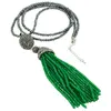 Hänge halsband Fashion Crystal Long Necklace Tassel Natural Stone Beads Chain Gift Smycken Choker för kvinnor