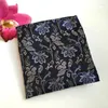 Nekbanden paisley cashew noten bloemen gestreepte geruite mannen zijden satijnen pocket square hanky jacquard geweven klassiek trouwfeest zakdoek