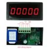 DC 12V-24V 5 digitale LED Rot Drehzahlmesser Drehzahlmesser Elektronischer Zähler 0-99999RPM Hall Näherungsschalter Sensor NPN