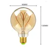 LED -glödlampa E27 Retro Love Filament 4W varm gul 220V 110V G95 Vintage Edison Lamp Home Decor