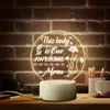 Night Lights Light Top Christmas Gift To Daddy Mommy Decoration Home Birthday Fancy Lighting Family Gifts Table Lamp