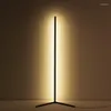 Vloerlampen LED Verticale hoeklamp kleurrijke moderne minimalistische woonkamer slaapkamer creatieve lange lijn