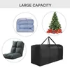 Sacs de rangement pratique bonne étanchéité pochette de meubles arbre de noël conteneur couleur noire large application