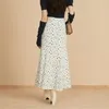 Saias japonesas de cintura alta guarda -chuva femme Faldas outono inverno 2023 elegante feminino floral vintage bodycon jupe mujer