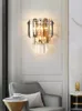 Настенные лампы современный минималистский легкий роскошный стиль хрустальная лампа гостиная