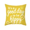 Pillow Geometry Yellow Skulls Decorative Pillows Cover 45x45cm Summer Pillowcase Home Decor Sofa Living Room Cases