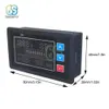 DC 9V-100V Waterdichte digitale voltmeter met temperatuurregeling loodzure lithiumbatterijcapaciteitsindicator 12V 24V 48V 72V