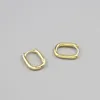 Hoop Earrings Selling French Golden Chic O Shaped Women's Chunky Hoops Geometrical Brass Minimalist