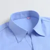 Heren Casual Shirts Mens Business Casual Slim Fit Solid Color Mannelijk Sociaal shirt Zwart Wit Purple Purn Purpy 230114 Male