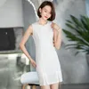 Casual Dresses Fashion Styles Sleeveless For Women Summer OL Slim Hips Mini Dress Business Work Wear Beauty Salon VestidosCasual