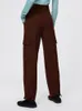 Kvinnors kostymer Kvinnor Blazer 2023 Autumn Solid Color Suit Collar Elastic Lace-Up midja Casual Long-Sleeved / Long Pants