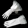 Five Fingers Gloves White Black Red Beige Short Wedding Women Elegant Lace Glove For Bridal Accessories 1 Pair Drop Delivery Fashion Otji0