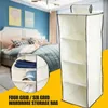 Storage Boxes Household Supplies Space Saver Cabinets Hanging Wardrobe Multi-Layer Folding Shelves Shoe Home Portable 4/6 Section Room