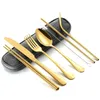 Ensembles de vaisselle Steak Set cadeau Portable Camping cuisine accessoires Restaurant combinaison acier inoxydable couverts ustensiles de cuisine