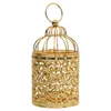 Bougeoirs De Luxe Creative HolderDécoration Européenne Petite Cage À Oiseaux En Métal Centres De Mariage Candélabres Utenciles De Noël