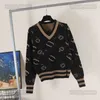 Kobiet Sweters Designer Woman Sweater Projektantka luksusowa kanał klasyczny płaszcz jesień i zimowy liter drukowany luźne koszule dzianinowe dzianiny 5umJ