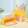 Baking Moulds 3 Drawers Beer Ice Molds And Storage Box Silicone Cube Tray With Lid Case Making Mould Bar Kitchen Accessories