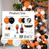 Party Decoration 1Set Halloween Balloons Arch Black Orange Ghost Helium Globos Balloon Garland för 2023 DIY Bakgrund
