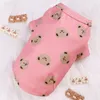 Dog Apparel Cute Bear Print Clothes Spring Pet Sweater For Small Dogs Warm Teddy Chihuahua Pullover Two-legged Sweatshirt Koki