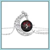 Подвесные ожерелья винтажные лунные ожерелье Starry Overse Space Universe Gemstone подвески женские аксессуары