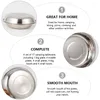 Dinnerware Sets 17pcs Camping Stainless Steel Bowl Plate Utensils Portable Tableware With Storage For Outdoor Soup Noodles Salad