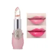 Lip Balm Moisturizer Long-lasting Jelly Flower Lipstick Makeup Temperature Changed Colorful Blam Pink Transparent Wholesale TSLM2