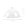 Kitchen Storage 1Pc Acrylic Round Food Cover Durable Tent Insulation Lid For Home Bread Dessert Dish Transparent (8-inch