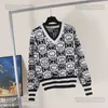 Kobiet Sweters Designer Woman Sweater Projektantka luksusowa kanał klasyczny płaszcz jesień i zimowy liter drukowany luźne koszule dzianinowe dzianiny 5umJ