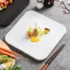 Płyty Kreatywne kwadratowe nieregularne ceramiczne talerz ceramiczny zachodni stek deser makaron do gotowania potrawy ciastka naczynia stołowe przybory kuchenne
