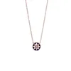 Hänghalsband högkvalitativ rosguldfärg lång modeanis stjärna halsband för kvinnor smycken ln038
